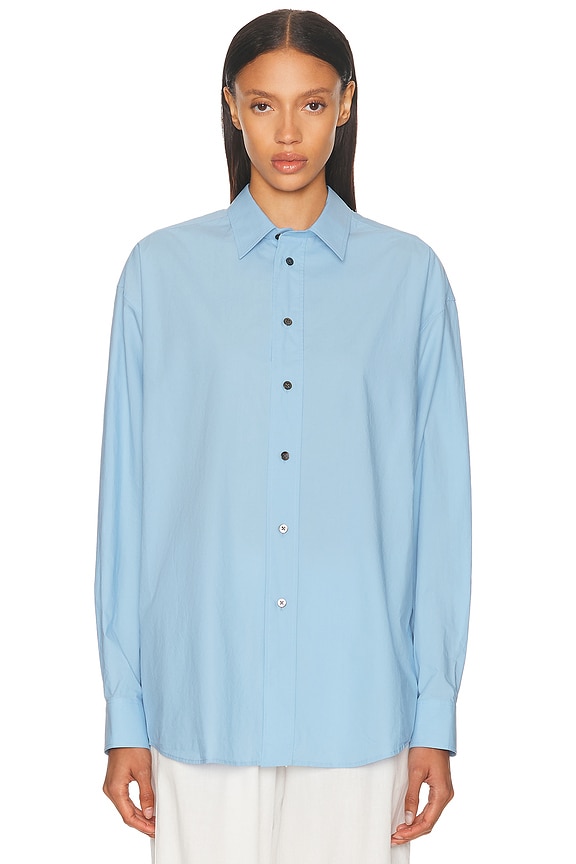 Fear of God Eternal Denim Shirt in 5 Year Indigo | FWRD