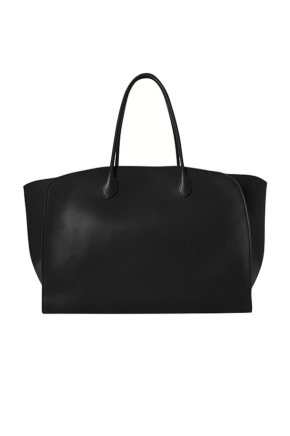 人気【The Row】バッグ！e Duffle in Leather (黒) George Duffle Black in Leather – The Row