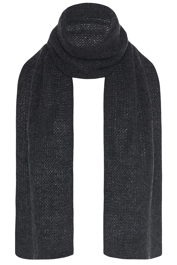 マフラー・ストール SAINT LAURENT Black Wool Scarf イヴサンローラン オーセンティック ウール スカーフ マフラー