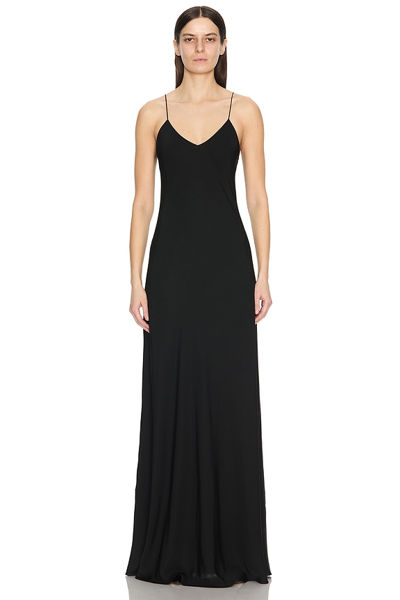 【送料&関税込】Rick Owens lido Black Long Dress With Straig Rick Owens Lido Divine Gown in Black | FWRD