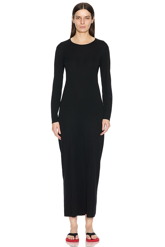 WARDROBE.NYC Ribbed Long Sleeve Dress in Military | FWRD