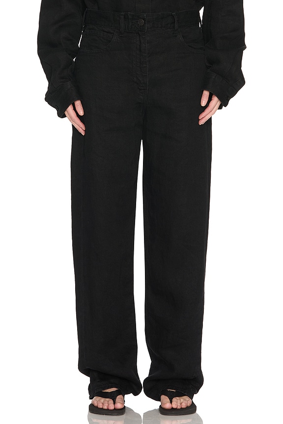 The Row Landais Jean in Black | FWRD
