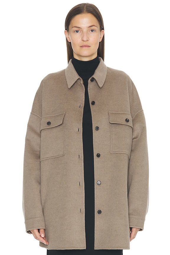 The Row Marena Jacket in Taupe | FWRD