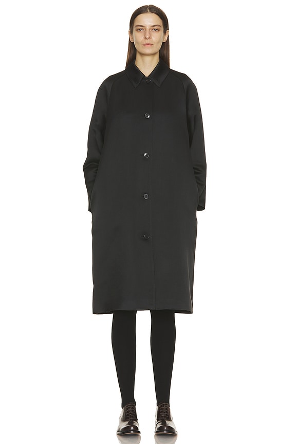 The Row Rian Coat in Black | FWRD