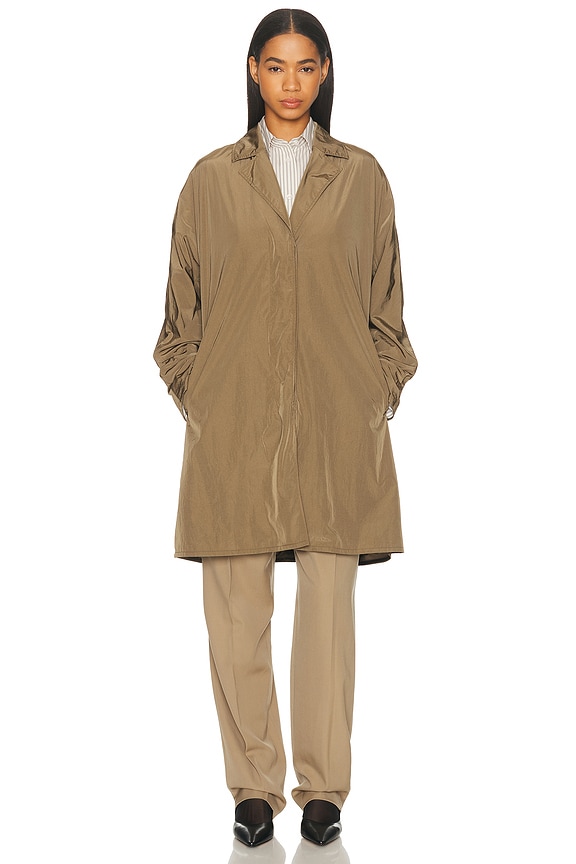 The Row Rocco Coat in Taupe | FWRD