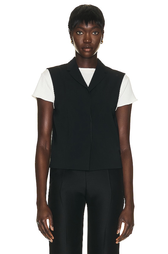 REMAIN Anjelica Vest in Black | FWRD