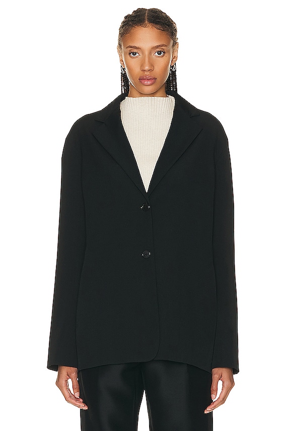 Acne Studios Belted Short Coat in Forest Green | FWRD
