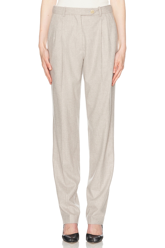【関税&送料込】The Row Norbert Trousers The Row Norbert Trousers | Brown | FARFETCH