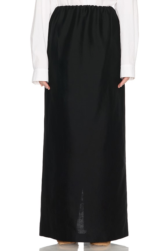 スカート DOLCE & GABBANA SKIRTS NERO Dolce & Gabbana Silk Skirt in Nero | FWRD