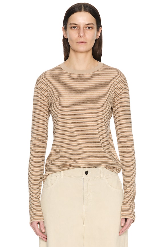 knwls　トップス KNWLS Halcyon Top in Bleach Stripe | FWRD