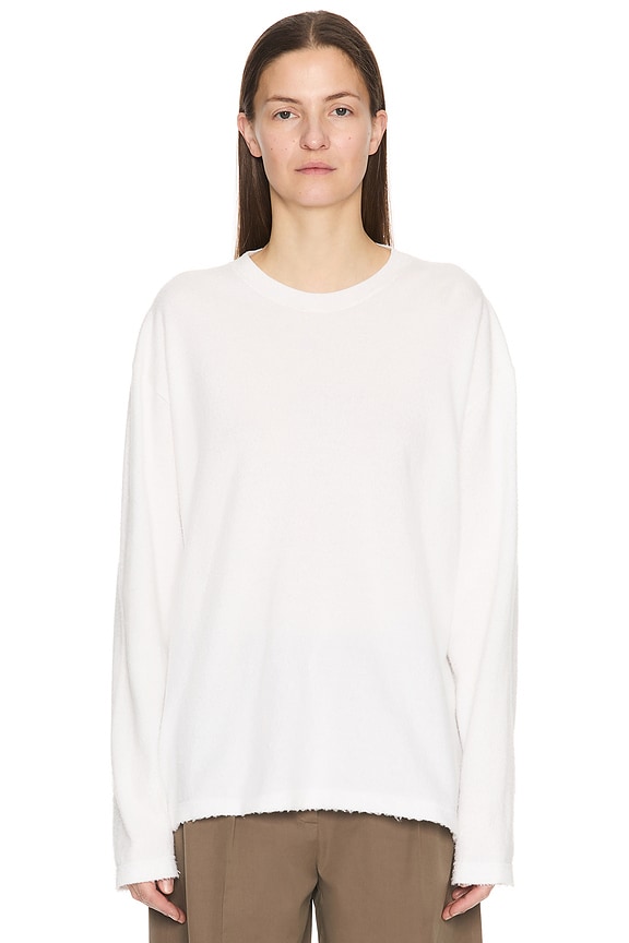 トップス MIU MIU 24AW Logo Long Sleeve Shirt Miu Miu logo-patch long-sleeve T-shirt | Black | FARFETCH