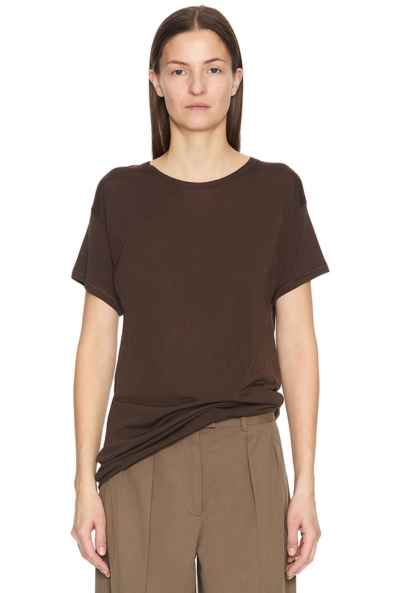 The Row Jouve Bag in Chestnut ANS | FWRD