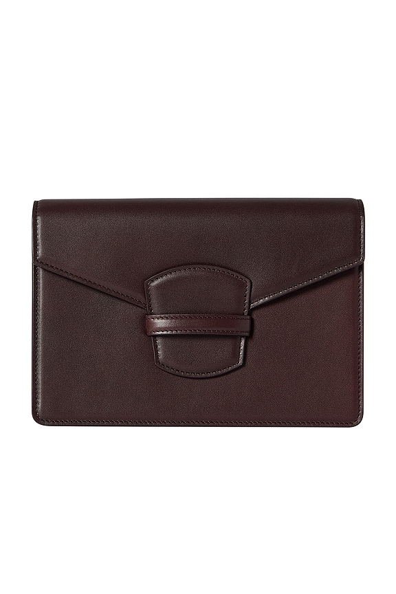 The Row EW Circle Pouch in Black ANG | FWRD