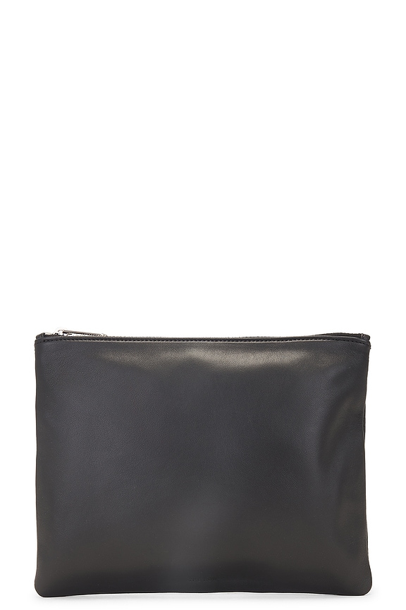 The Row EW Circle Pouch in Black ANG | FWRD