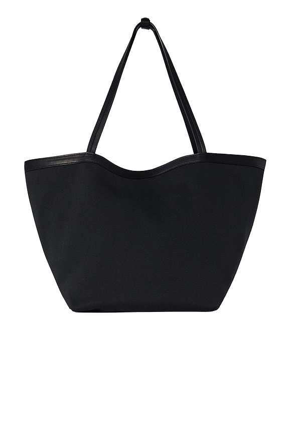 The Row Park Tote Three Canvas in Brown, Beige, & Cuir Ans