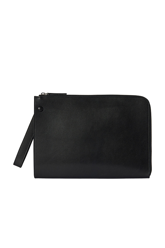 THE ROW circle pouch ポーチ The Row Circle Pouch in Elephant | FWRD