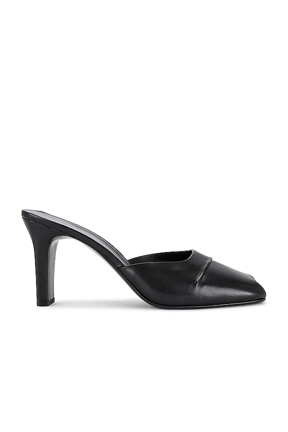 Gucci Sylvie Chain Leather Sandals in Nero | FWRD