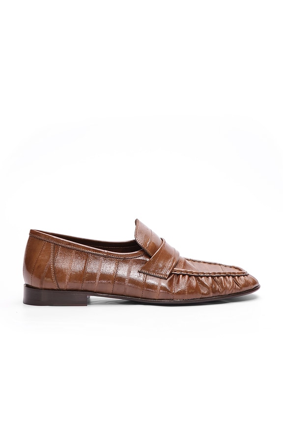 The Row Soft Loafer in Brown | FWRD