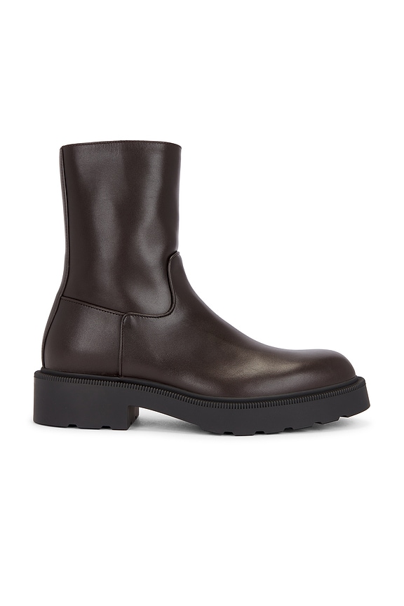Maison Margiela Tabi County Combat Boot in Black | FWRD
