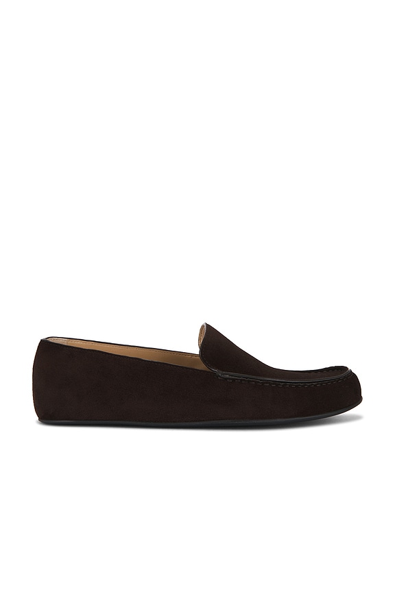 The Row Leo Slipper in Black | FWRD