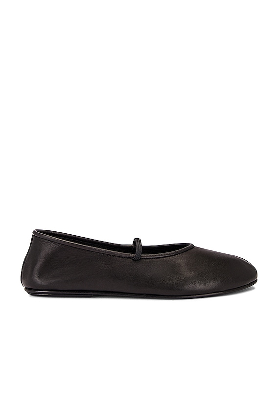 The Row Elastic Ballerina Flats in Raspberry | FWRD The Row Elastic Ballerina Flats in Raspberry | FWRD