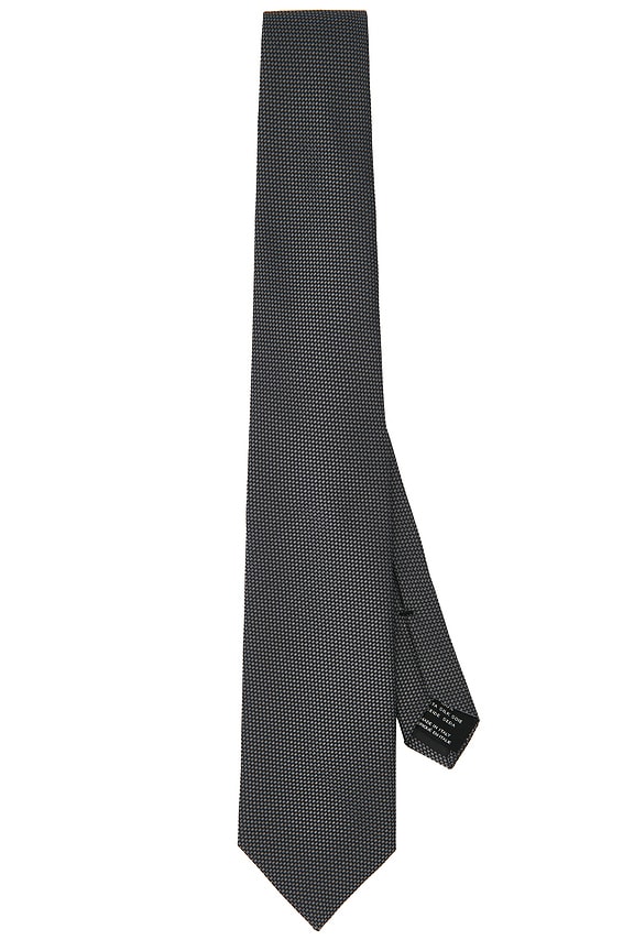 Homme Plisse Issey Miyake Zigzag Tie in Black | FWRD