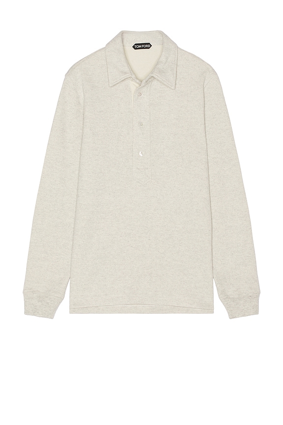 Fear of God V Neck Sweatshirt in Cream Heather | FWRD Fear of God V Neck Sweatshirt in Cream Heather | FWRD