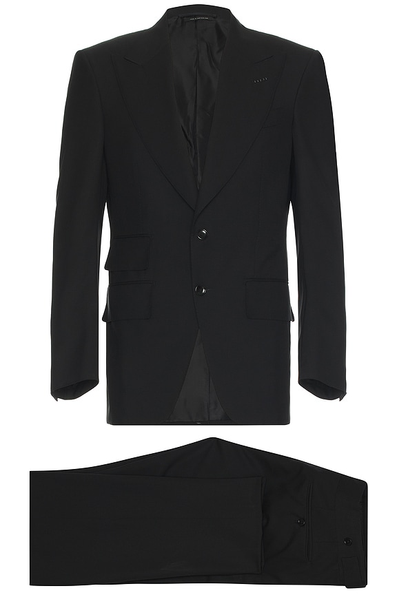 人気商品は TOM FORD FWRD | Navy in Suit Shelton Sharkskin 110's Super スーツ