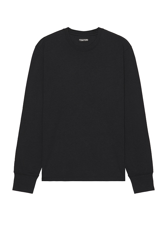 Y-3 Yohji Yamamoto U GFX LS Tee in Black | FWRD