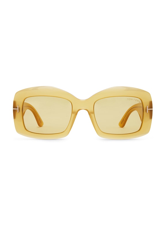 Bottega Veneta Flower Sunglasses in Havana & Brown | FWRD