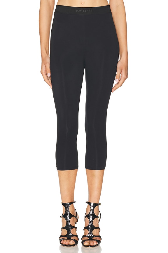 Magda Butrym Cropped Legging in Black | FWRD