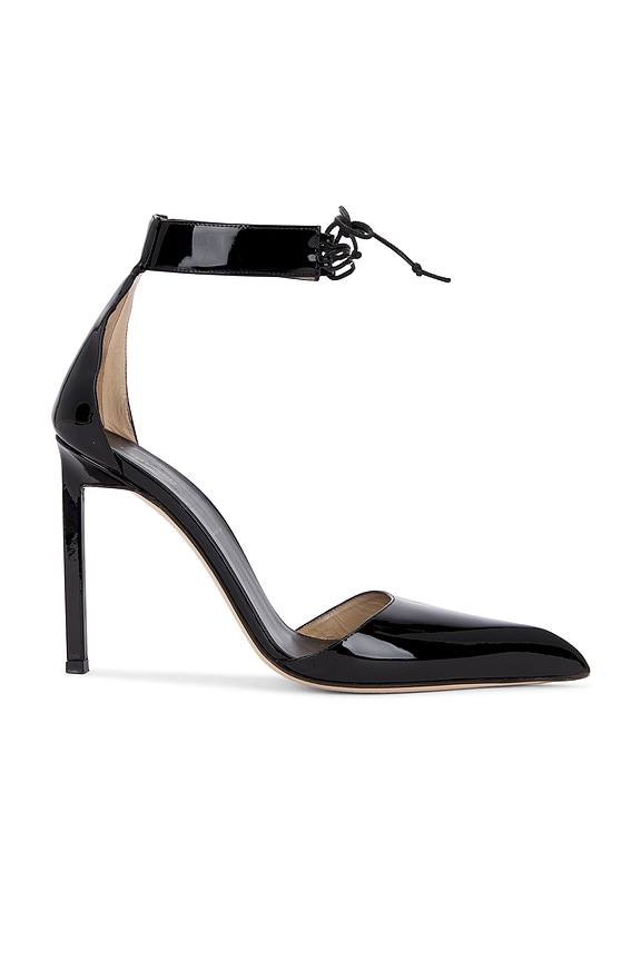 Saint Laurent Orhand Peep Toe Pump in Nero | FWRD