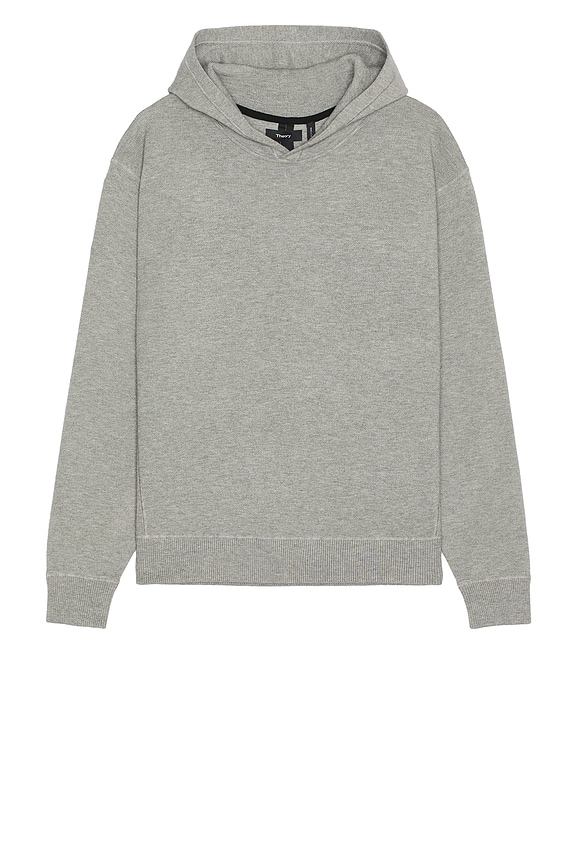 Fear of God Everyday FG Hoodie in Heather Grey & Black | FWRD Fear of God Everyday FG Hoodie in Heather Grey & Black | FWRD
