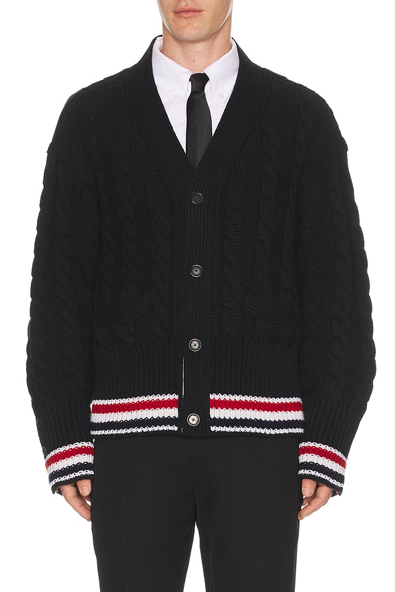 bode モヘアカーディガン BODE カーディガン - Navy & Brown | FWRD