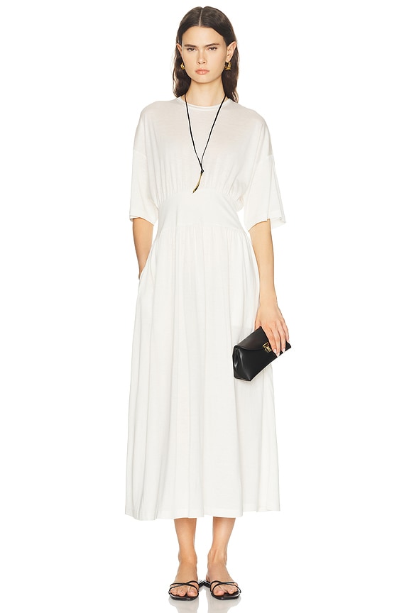 Aje Revitalise Cut Out Midi Dress in Ivory | FWRD