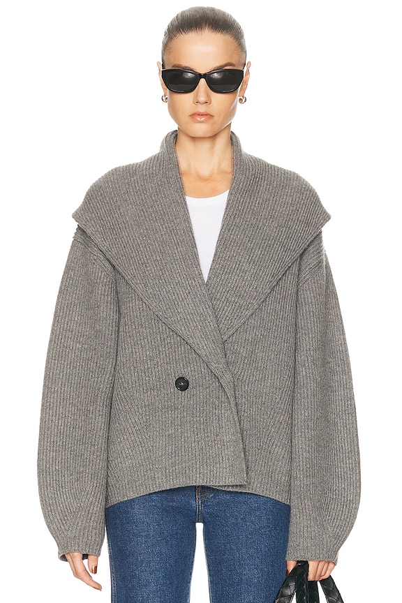 カーディガン ACNE STUDIOS S RIVES MOHAIR CARDIGAN Acne Studios Rives Mohair Cardigan in Toffee Brown | FWRD