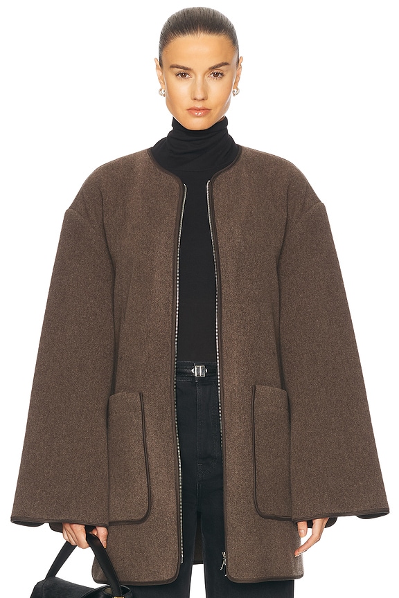 Jean Paul Gaultier X KNWLS High Neck Long Sleeve Shearling Jacket