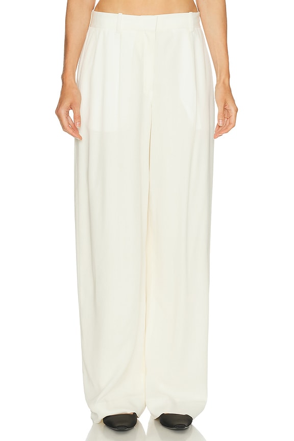 The Row Faustine Pant in Off White | FWRD