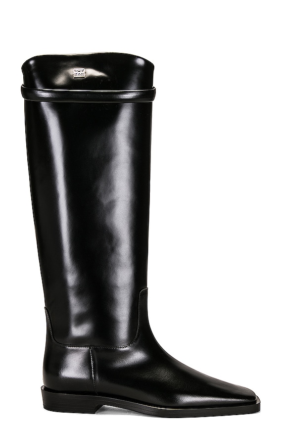 ロングブーツ GIA BORGHINI Tubular Boots in Black Leather Gia Borghini Tubular Boots in Black Leather | ShopSimon