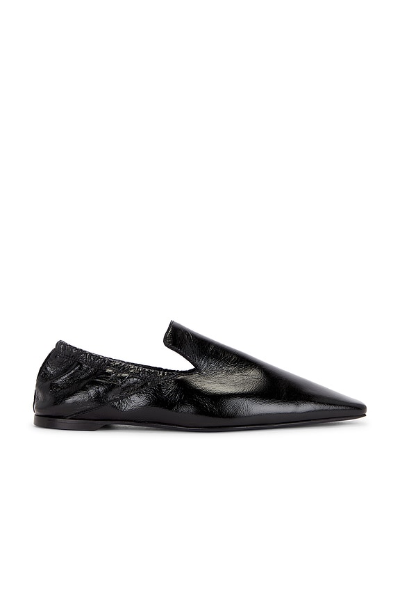 Toteme Piped Loafer in Black | FWRD Toteme Piped Loafer in Black | FWRD