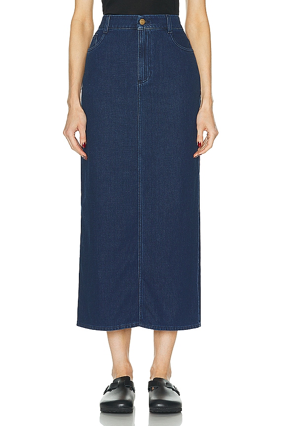 スカート Y/Project Blue Cutout Midi Skirt Blue Cut Out Denim Midi Skirt by Y/Project on Sale