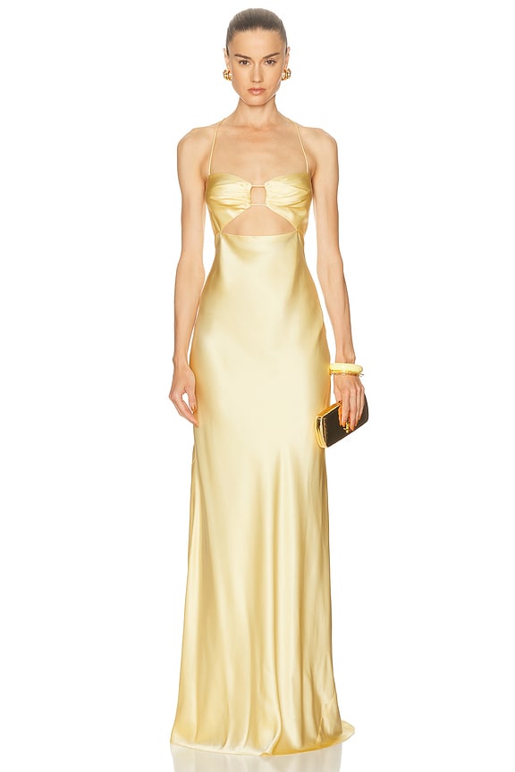 Alexis Soleil Dress in Marigold | FWRD Alexis Soleil Dress in Marigold | FWRD