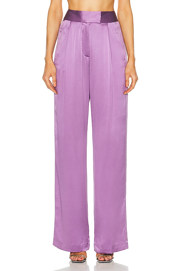 The Sei Wide Leg Trouser in Smog | FWRD