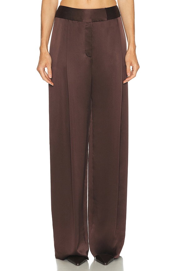 THE ATTICO Fern Long Cargo Pant in Red & Burgundy | FWRD