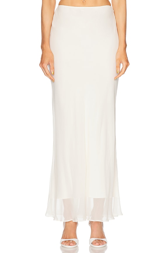 The Sei Wrap Bustier Top in Cream | FWRD