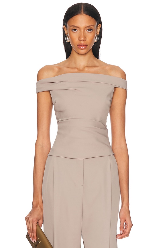 PPFM - drape top 弐 Coperni Asymmetric Draped Mesh Top in LIGHT PINK | FWRD