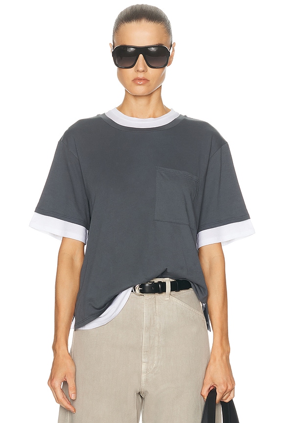 The Row Steven Top in POWDER BLUE | FWRD