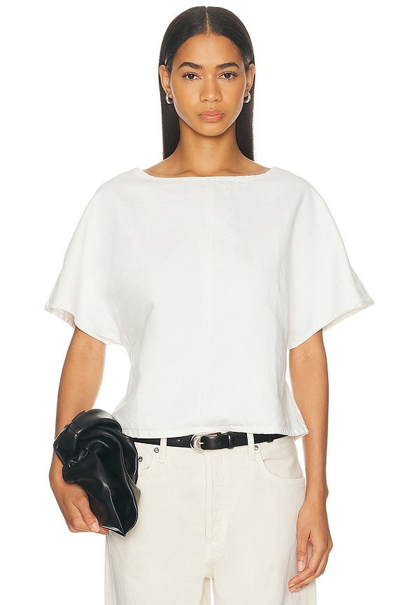 The Row Nadina Top in White | FWRD