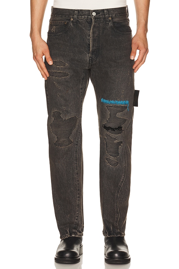 パンツ Fear of God Selvedge Denim Holy Water Fear of God Selvedge Denim Holy Water Jeans in Black | FWRD