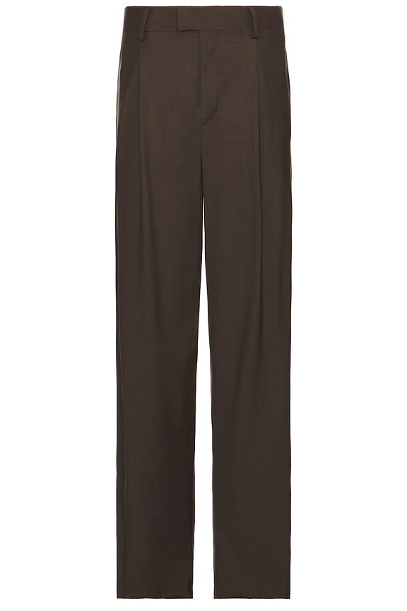 Bottega Veneta Double Cavalry Wool Trousers in Black | FWRD